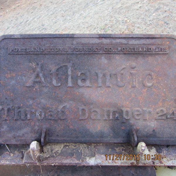 Antique Cast Iron Fireplace Throat Dampers