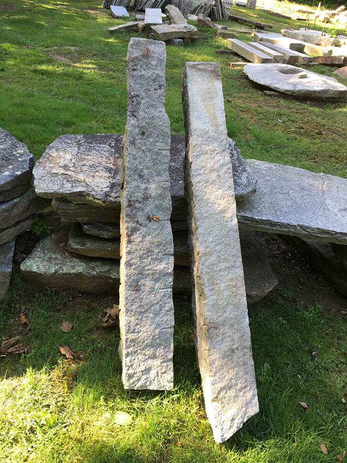 Matched PAIR Granite Hitching Posts