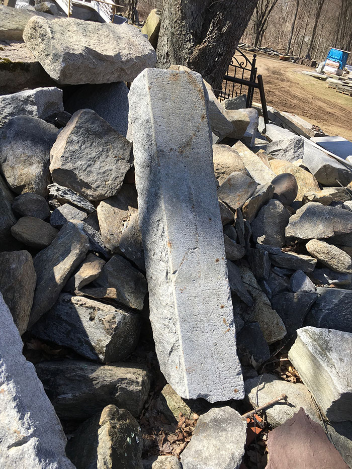 Vintage Granite Post Stock/Wall Ends